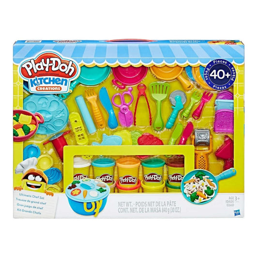 Play-Doh (PlayDoh) Kitchen Creations Ultimate Chef con 10 Vasetti e Accessori C3094 - DarSaGiocattoli