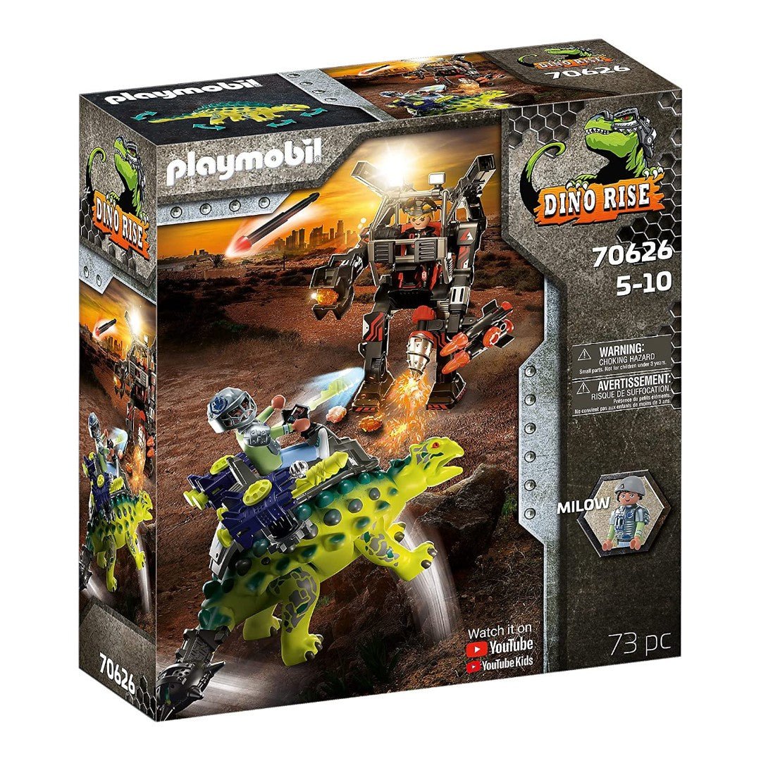 Playmobil 70626 Dino Rise Anchilosauro: Difesa del Guerriero - 4008789706263 - DarSaGiocattoli