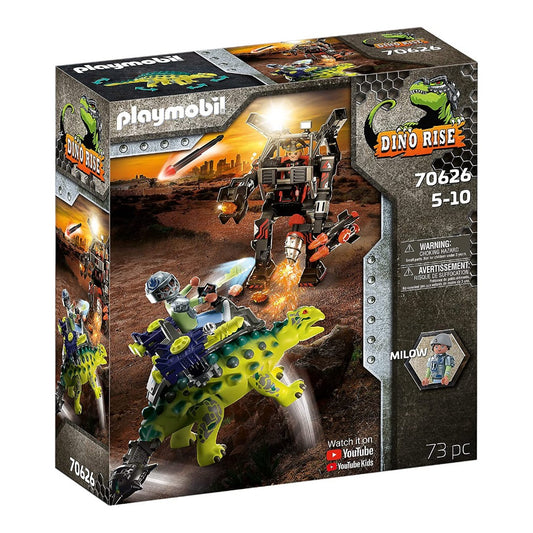 Playmobil 70626 Dino Rise - Anchilosauro: Difesa del Guerriero - DarSaGiocattoli