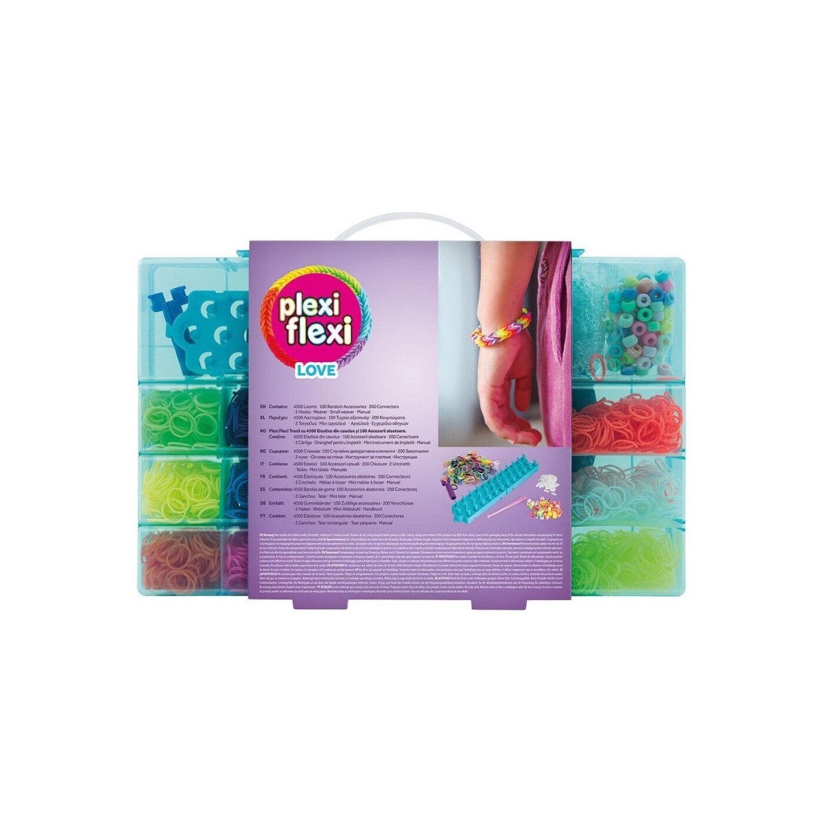 Plexi Flexi Love AS Company 4500 Elastici e 100 Accessori - 5203068255756 - DarSaGiocattoli