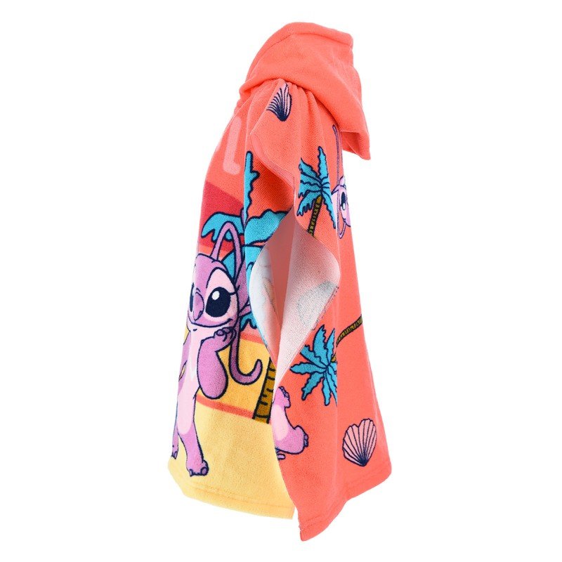 Poncho Disney Stitch e Angel In Microfibra 55x110 Sun City EZ18076 - 3609088342940 - DarSaGiocattoli