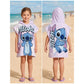 Poncho Disney Stitch In Microfibra 55x110 Sun City EZ18077 - 3609088342964 - DarSaGiocattoli