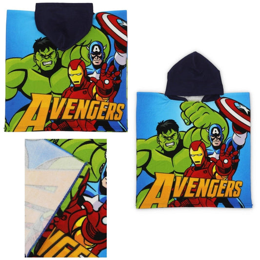 Poncho Marvel Avengers In Microfibra 55x110 Sun City EZ18187 - 3609088349215 - DarSaGiocattoli