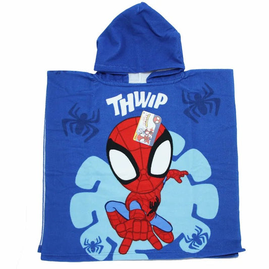 Poncho Marvel Spidey In Microfibra 55x110 Sun City EZ18153 - 3609088342964 - DarSaGiocattoli