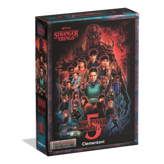 Puzzle 1000 Pezzi Stranger Things 5 Clementoni 37096 - 8005125370962 - DarSaGiocattoli