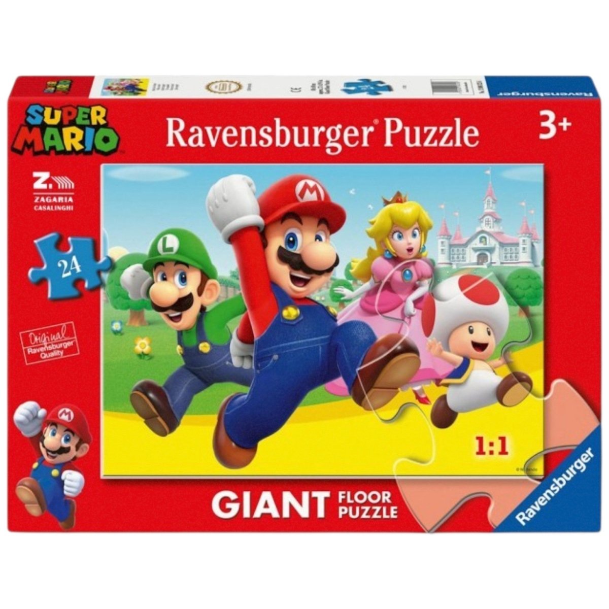 Puzzle 24 Pezzi Super Mario Giant Floor Ravensburger 12004325 - 4005555043256 - DarSaGiocattoli