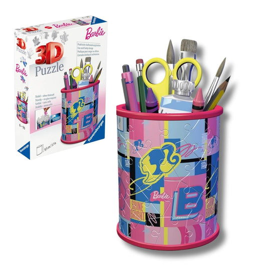 Puzzle 3D Portapenne Barbie Ravensburger 11585 54 Pezzi - 4005556115853 - DarSaGiocattoli