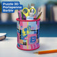 Puzzle 3D Portapenne Barbie Ravensburger 11585 54 Pezzi - 4005556115853 - DarSaGiocattoli