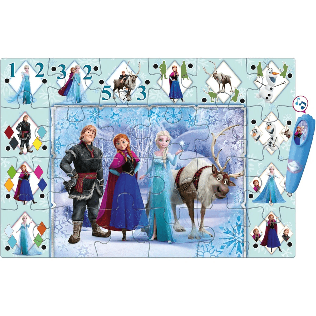Puzzle Frozen Disney Interattivo Da Pavimento 24 Pezzi 62x42 Clementoni 16496 - 8005125164967 - DarSaGiocattoli