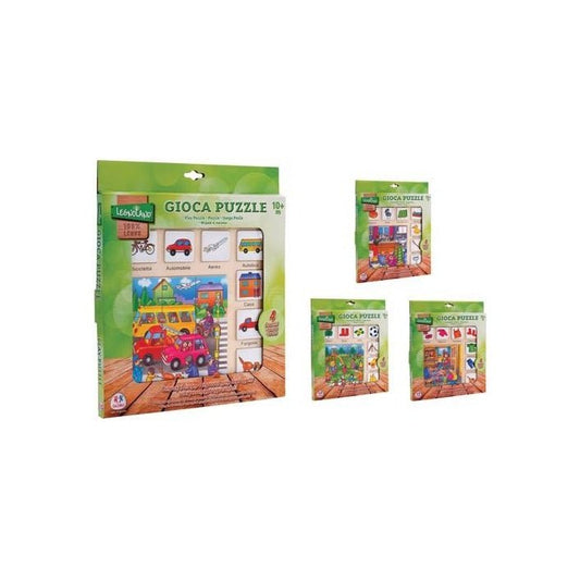 Puzzle in Legno 22,5 x 22,7 cm Globo 37698 - 8014966405405 - DarSaGiocattoli