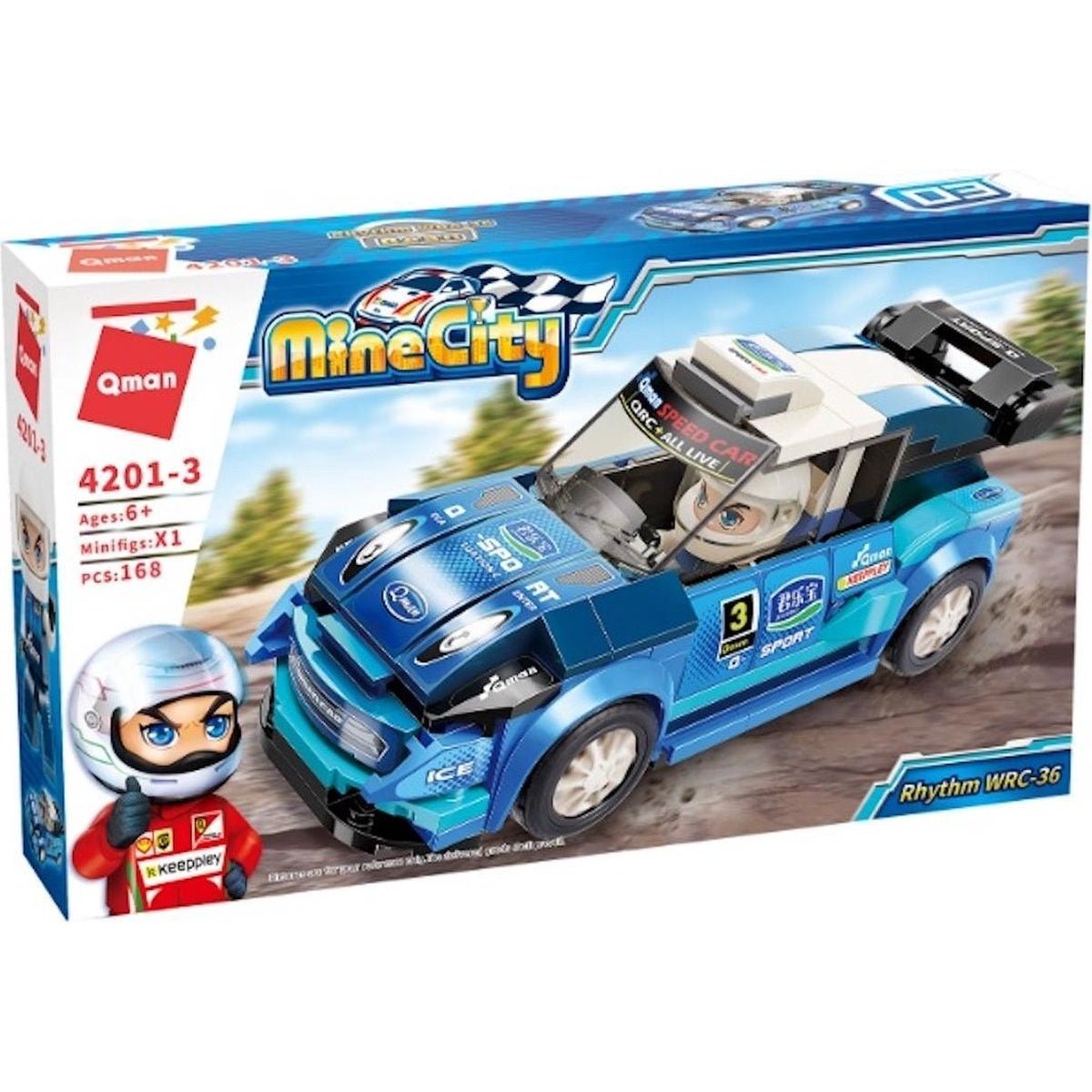 QMAN Costruzioni Auto Da Corsa Con Pilota Rhythm WRC - 36 4201 - 3 - 6955265615718 - DarSaGiocattoli