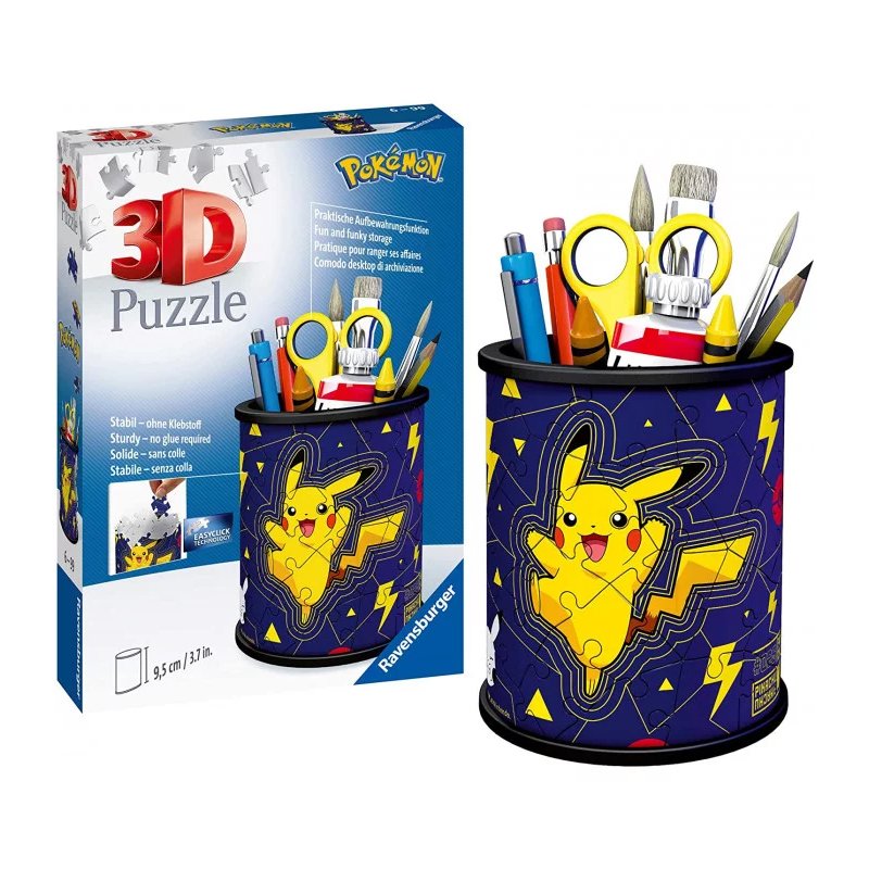 Ravensburger Puzzle 3D Portapenne Pokémon 57 Pezzi 11257 - 4005556112579 - DarSaGiocattoli