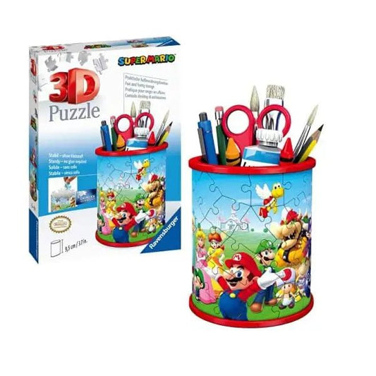 Ravensburger Puzzle 3D Portapenne Super Mario 57 Pezzi 11255 - 4005556112555 - DarSaGiocattoli