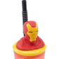 Stor Bicchiere Originale Avengers Iron Man In Plastica 360 ml Cannuccia e Tappo 3D 74868