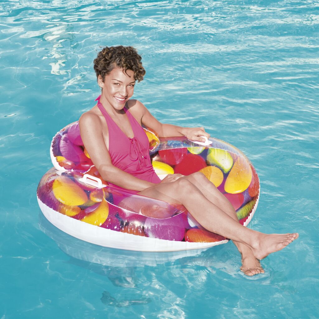 Salvagente Isola Confetti Ø117 cm Bestway 43186 - 6942138952230 - DarSaGiocattoli