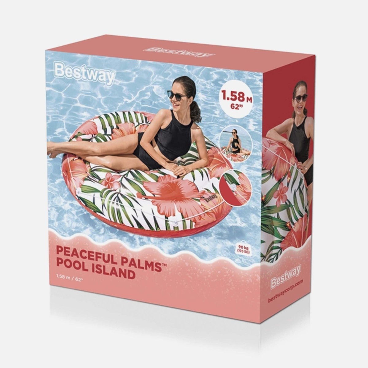 Salvagente Isola Gonfiabile Bestway Palms 157 cm Mare Piscina 43410 - 6942138982855 - DarSaGiocattoli