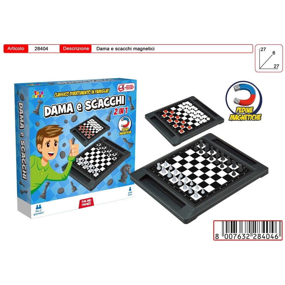 Scacchi e Dama 2 in 1 Gioco Da Tavolo Toys Garden 28404 - 8007632284046 - DarSaGiocattoli