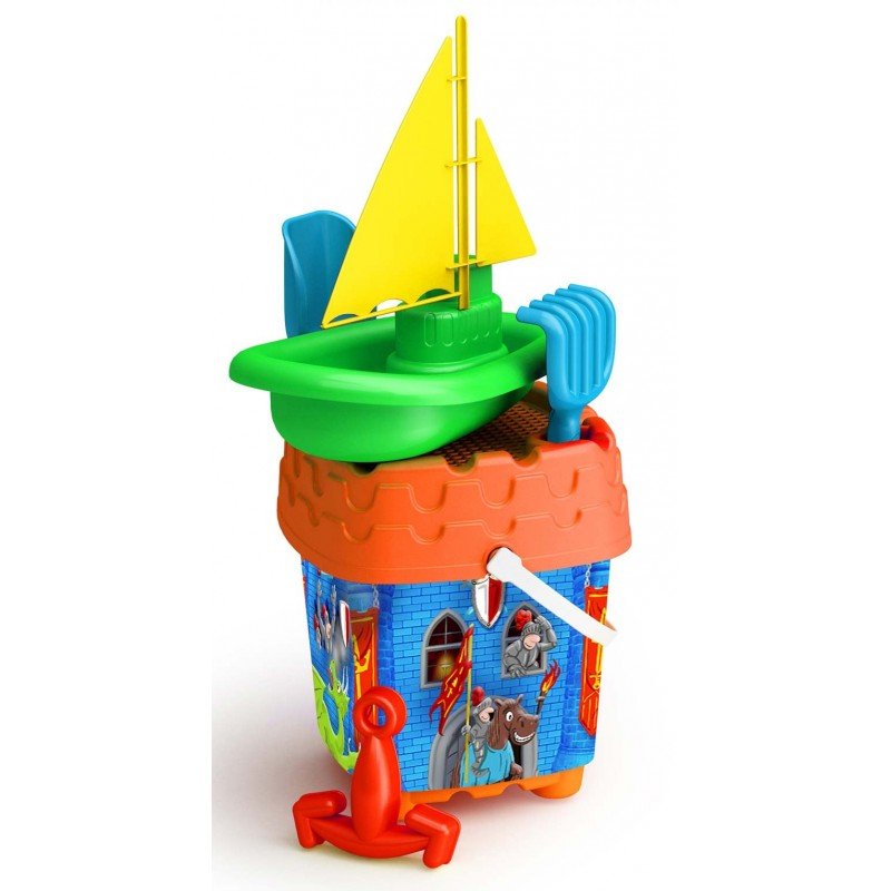 Secchiello Castello Barca a Vela Diametro 18 cm Adriatic 1184 - 8002936118400 - DarSaGiocattoli
