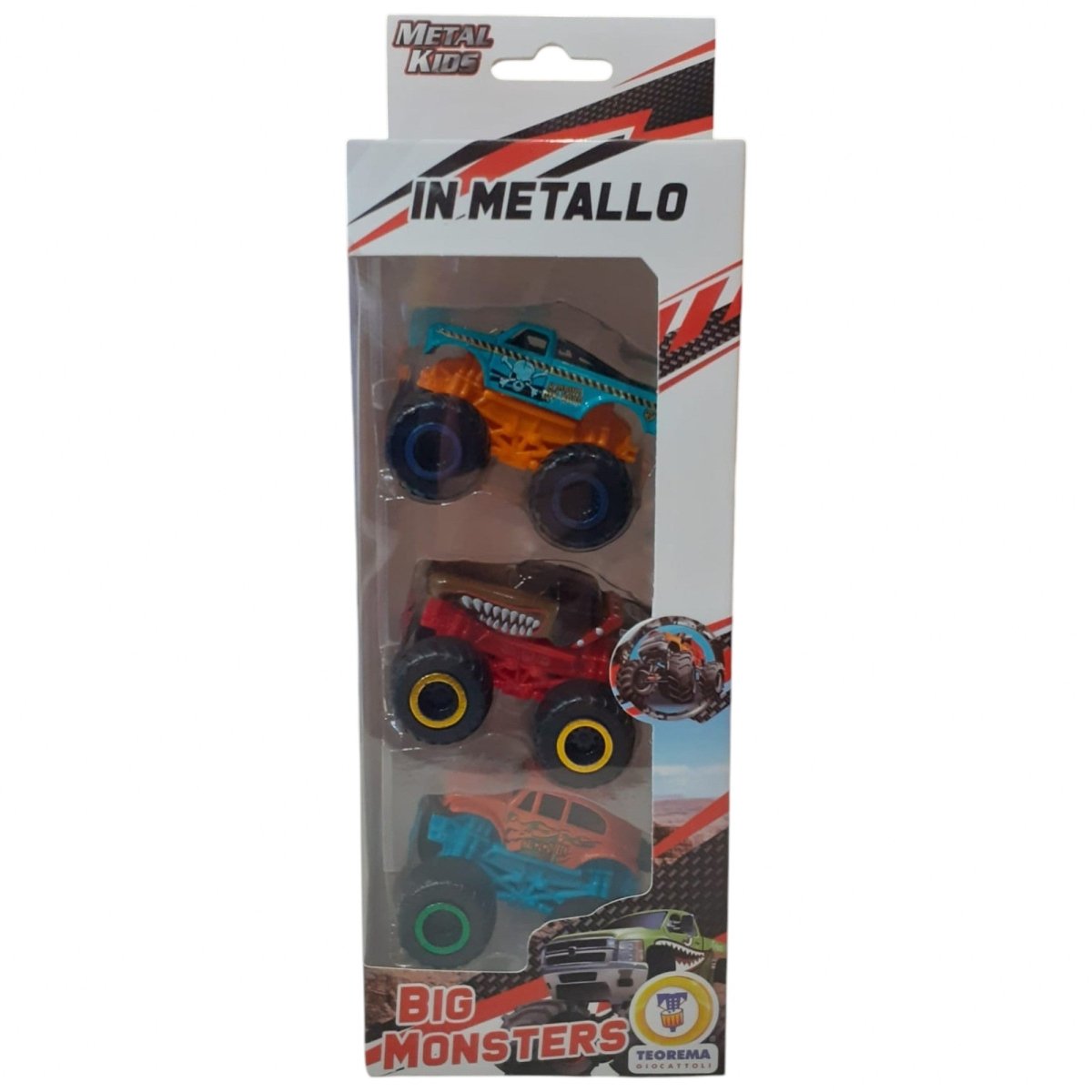 Set 3 Macchine Fuoristrada Metal Kids Teorema - 8017967802174 - DarSaGiocattoli