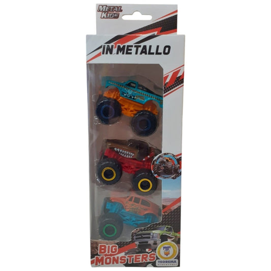 Set 3 Macchine Fuoristrada Metal Kids Teorema - 8017967802174 - DarSaGiocattoli