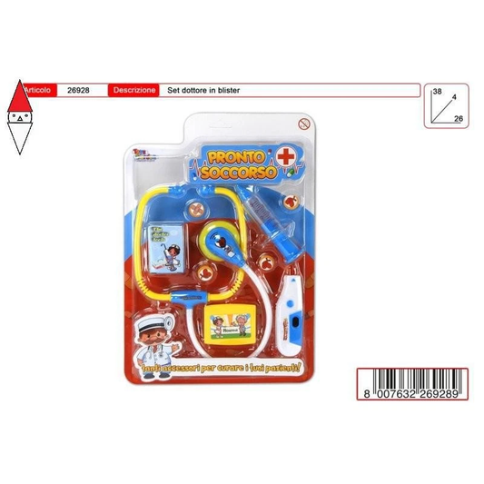 Set Dottore Giocattolo in Blister Toys Garden 26928 - 8007632269289 - DarSaGiocattoli