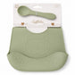 Set Pappa In Silicone I Batuffolini B561 Bavetta Con Posata B561 - 8052211330522 - DarSaGiocattoli