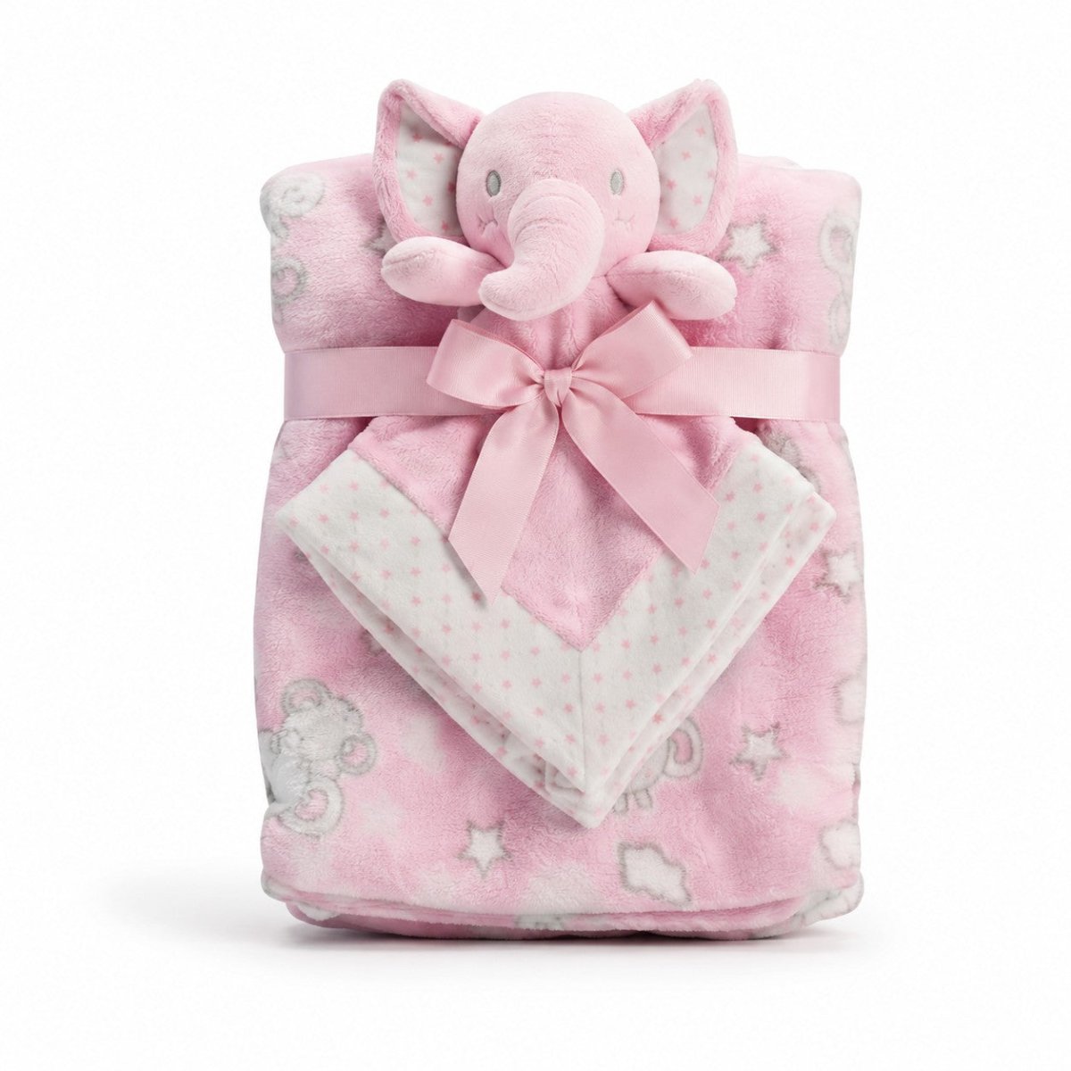 Set Regalo Neonato I Batuffolini B569 Morbido Doudou e Copertina Culla 75x90 - 8052211330607 - DarSaGiocattoli