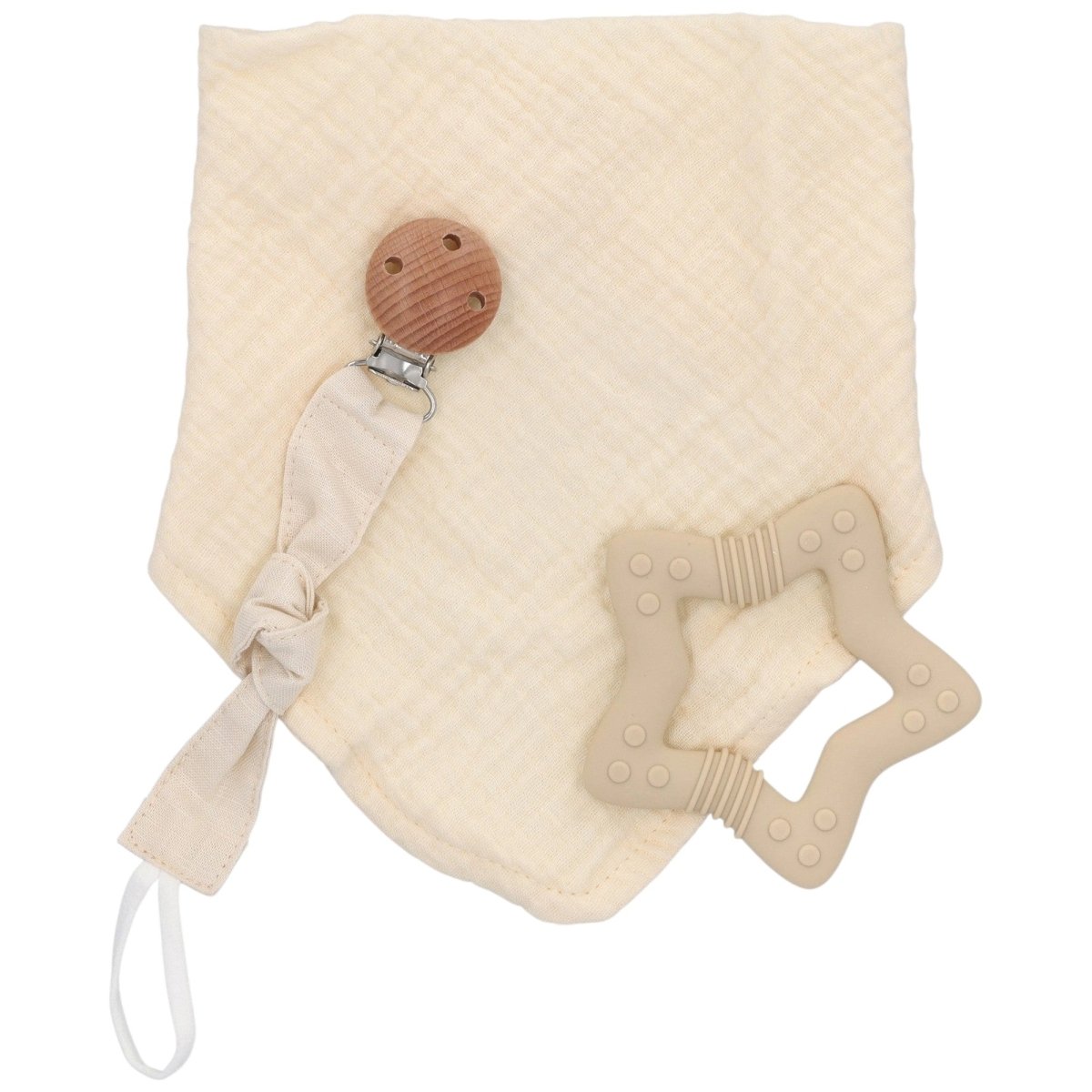 Set Regalo Neonato Mafer WDD07 Sabbia Bavaglino Portaciuccio - 8300039726424 - DarSaGiocattoli