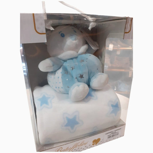 Set Regalo Peluche Con Copertina Culla Batuffolini B450 - 8053288917074 - DarSaGiocattoli