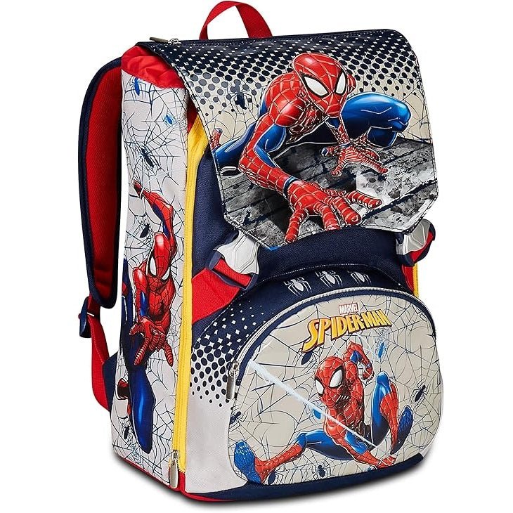 SEVEN Zaino Scuola Estensibile DISNEY SPIDER - MAN WEBBED WONDER 202902401 - 550 - 8055714154596 - DarSaGiocattoli