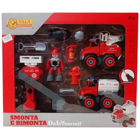 Smonta e Rimonta Pompieri Villa Giocattoli 6060 - 8002752060600 - DarSaGiocattoli