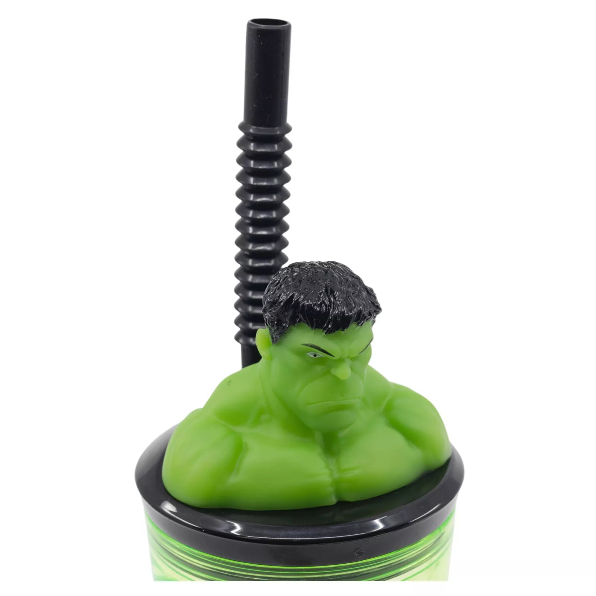 Stor Bicchiere Originale Avengers Hulk In Plastica 360 ml Con Cannuccia e Tappo 3D 74867 - 8412497748679 - DarSaGiocattoli
