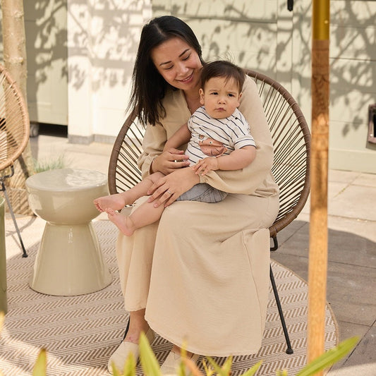 T-Shirt Bambino Bianco Con Righe Blu In Cotone Dirkje N58614 - 8720815594038 - DarSaGiocattoli