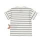 T-Shirt Bambino Bianco Con Righe Blu In Cotone Dirkje N58614 - 8720815594038 - DarSaGiocattoli