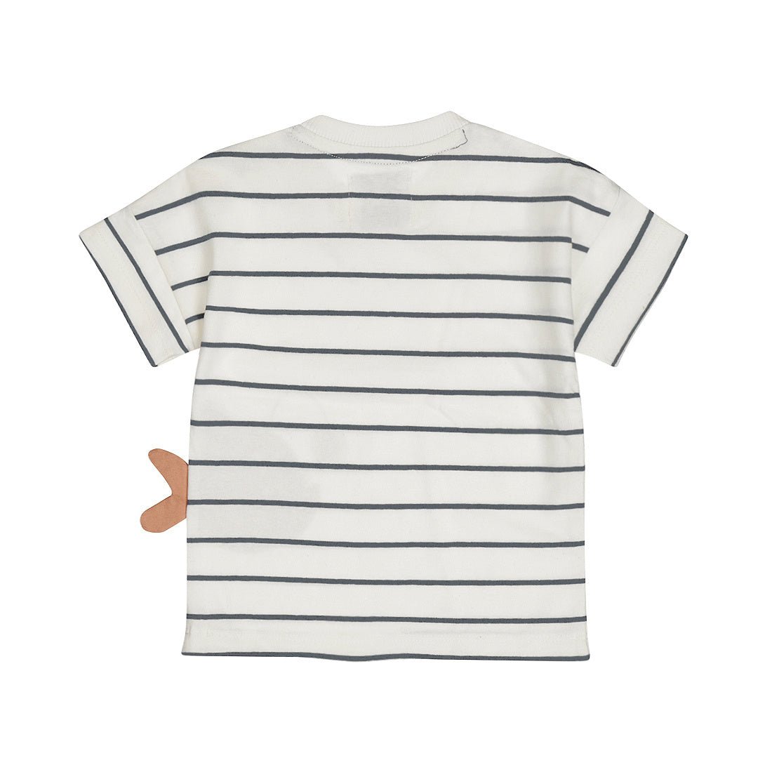 T-Shirt Bambino Bianco Con Righe Blu In Cotone Dirkje N58614 - 8720815594038 - DarSaGiocattoli