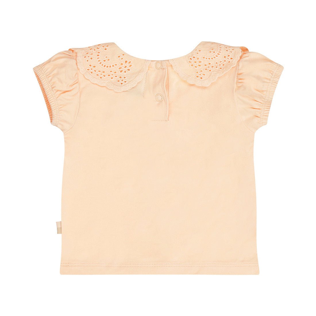 T-shirt Neonata Colore Pesca Con Ricamo Dirkje N58327 - 8720815583742 - DarSaGiocattoli