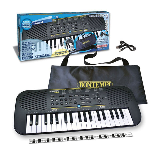 Tastiera Elettronica 37 Tasti con Borsa e Adattatore Bontempi 15 3785SD - 0047663551333 - DarSaGiocattoli
