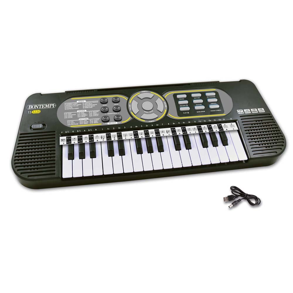 Tastiera Elettronica Bontempi 32 Tasti 15 3220SD Pianola Bambini Musicale - 0047663551340 - DarSaGiocattoli