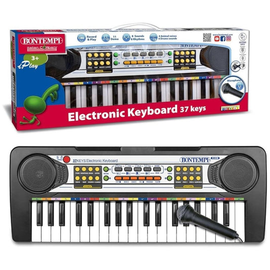 Tastiera Elettronica Bontempi 37 Tasti Con Microfono 12 3730 Pianola Bambini - 0047663337760 - DarSaGiocattoli