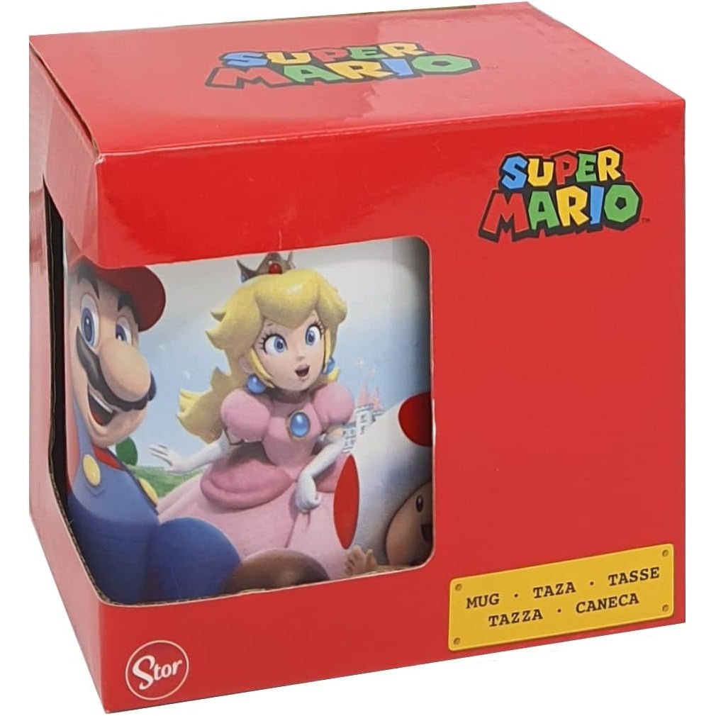 Tazza Ceramica Super Mario Peach Toad Luigi e Yoshi Modello Mug 325 ml Stor 41401 - 8412497086054 - DarSaGiocattoli