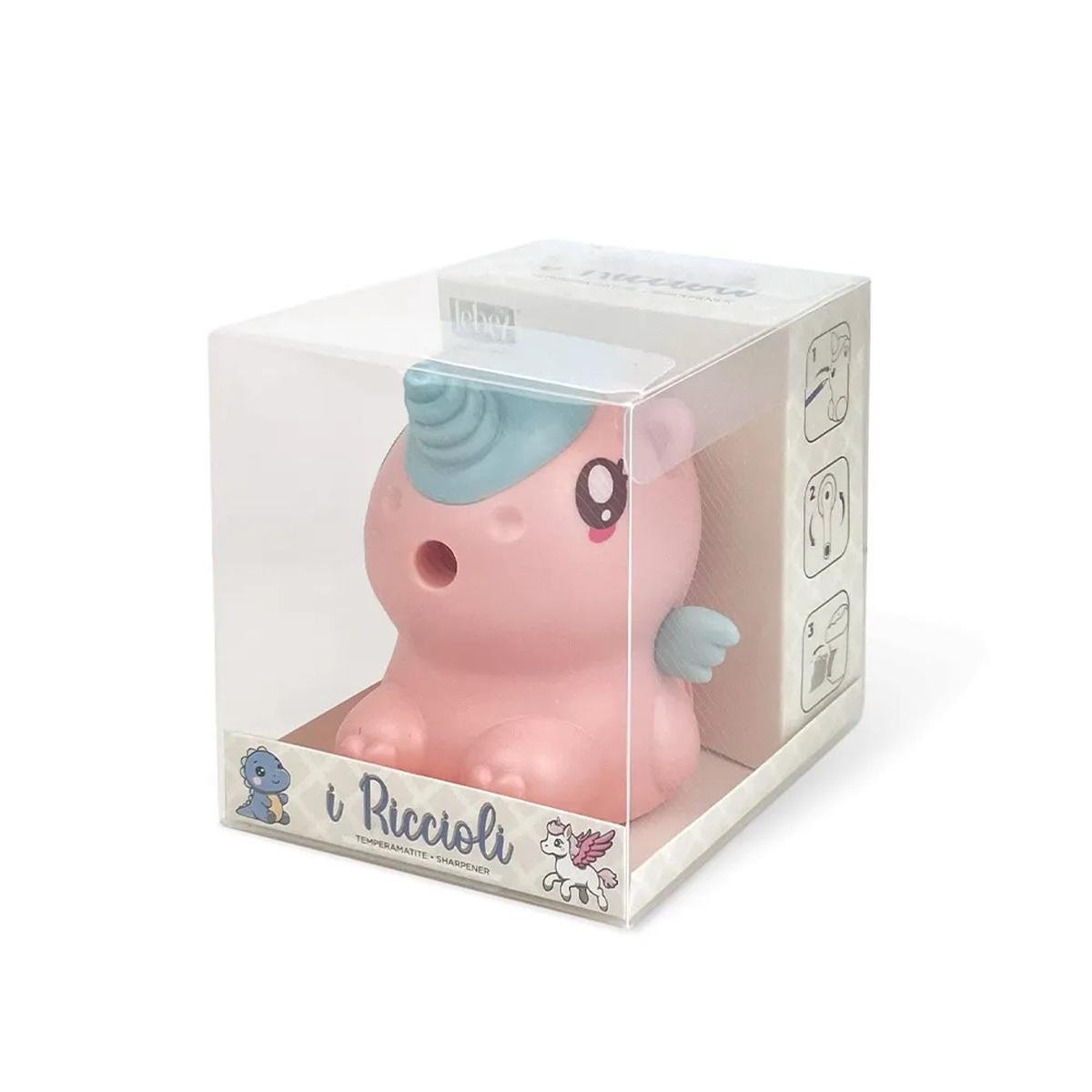 Temperamatite Da Tavolo Con Manovella Unicorno Rosa Riccioli 81974 - 8007509130285 - DarSaGiocattoli