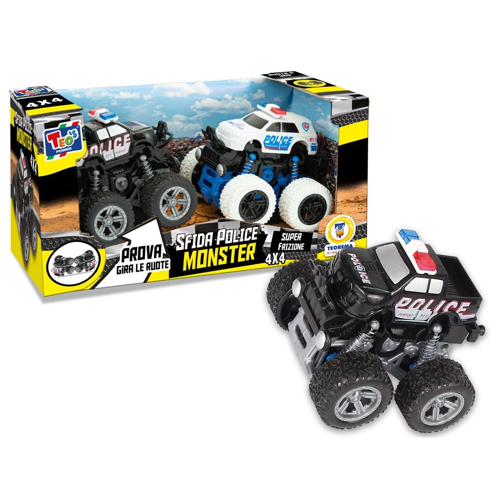 Teorema Auto Modello Teos Police 2 Pezzi Off Road 4x4 67221 - Teo - 8017967672210 - DarSaGiocattoli