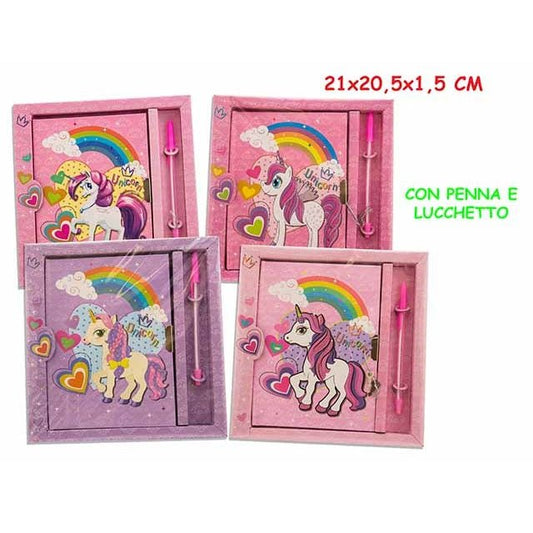 Teorema Miss Signorina Diario Segreto Unicorno con Penna 4 Ass Box Ufficiale - 8017967518419 - DarSaGiocattoli