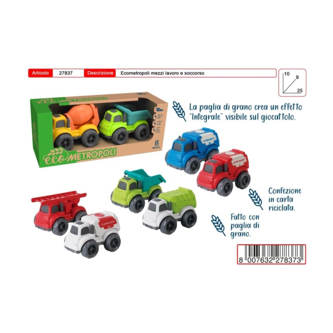 Toys Garden Veicoli Ecometropoli 2 Mezzi 27837 - 8007632278373 - DarSaGiocattoli