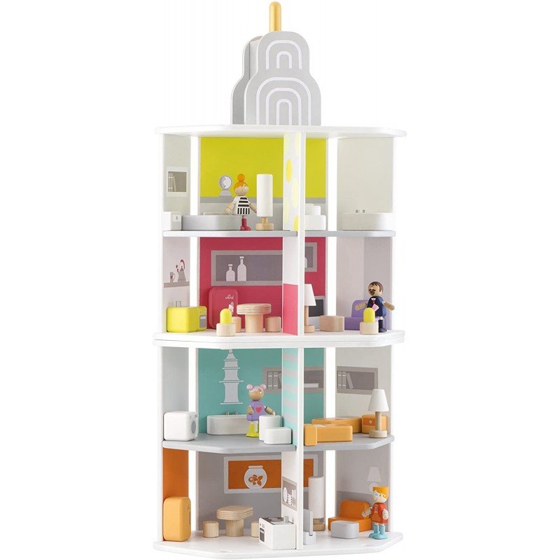 Trudi Sevi Tower Grattacielo Edificio 82988 Giocattoli In Legno - 8003444829888 - DarSaGiocattoli