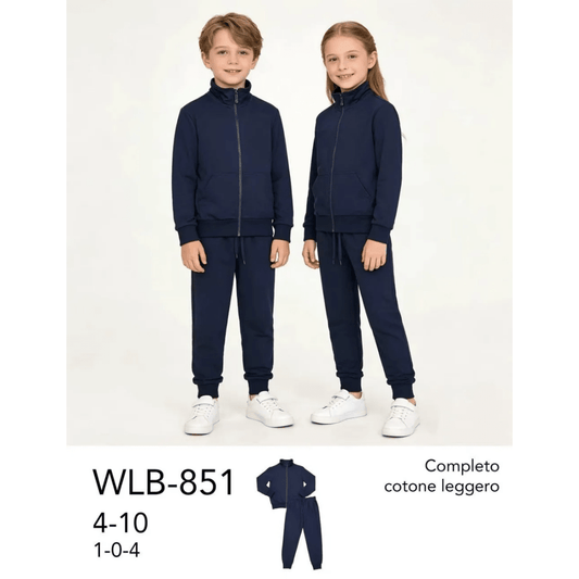 Tuta Bambino/a Unisex 2 Pezzi Milk Pub Blu 4-10 Anni -  - DarSaGiocattoli