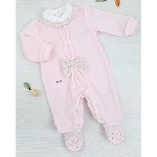 Tutina Neonata In Ciniglia Rosa Mio Piccolo 401R - 8033300400661 - DarSaGiocattoli
