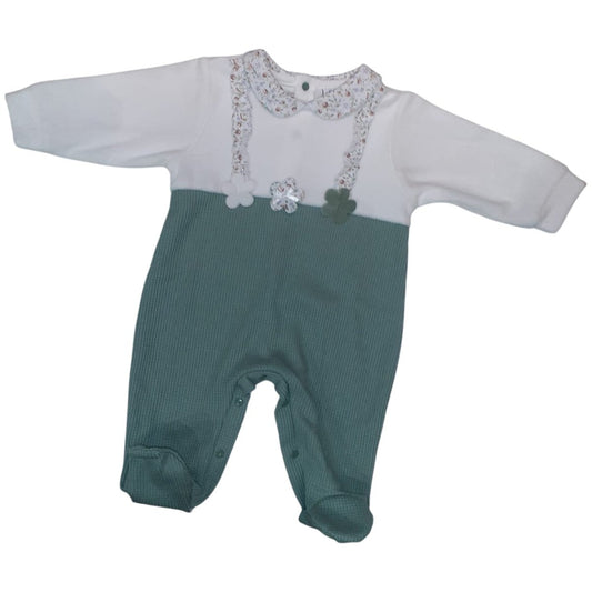 Tutina Neonata In Ciniglia Verde I Batuffolini B524 -  - DarSaGiocattoli