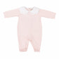 Tutina Neonata In Cotone Con Ricamato Al Colletto Rosa Klaiadì K195TJ -  - DarSaGiocattoli