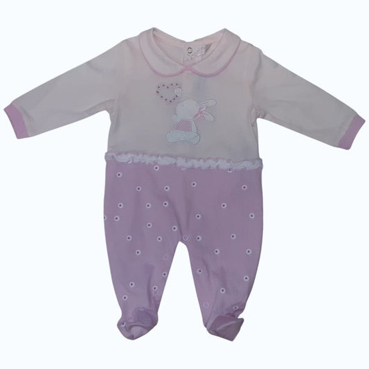 Tutina Neonata In Cotone Rosa BidiBimbo T1700 - 2000000063775 - DarSaGiocattoli